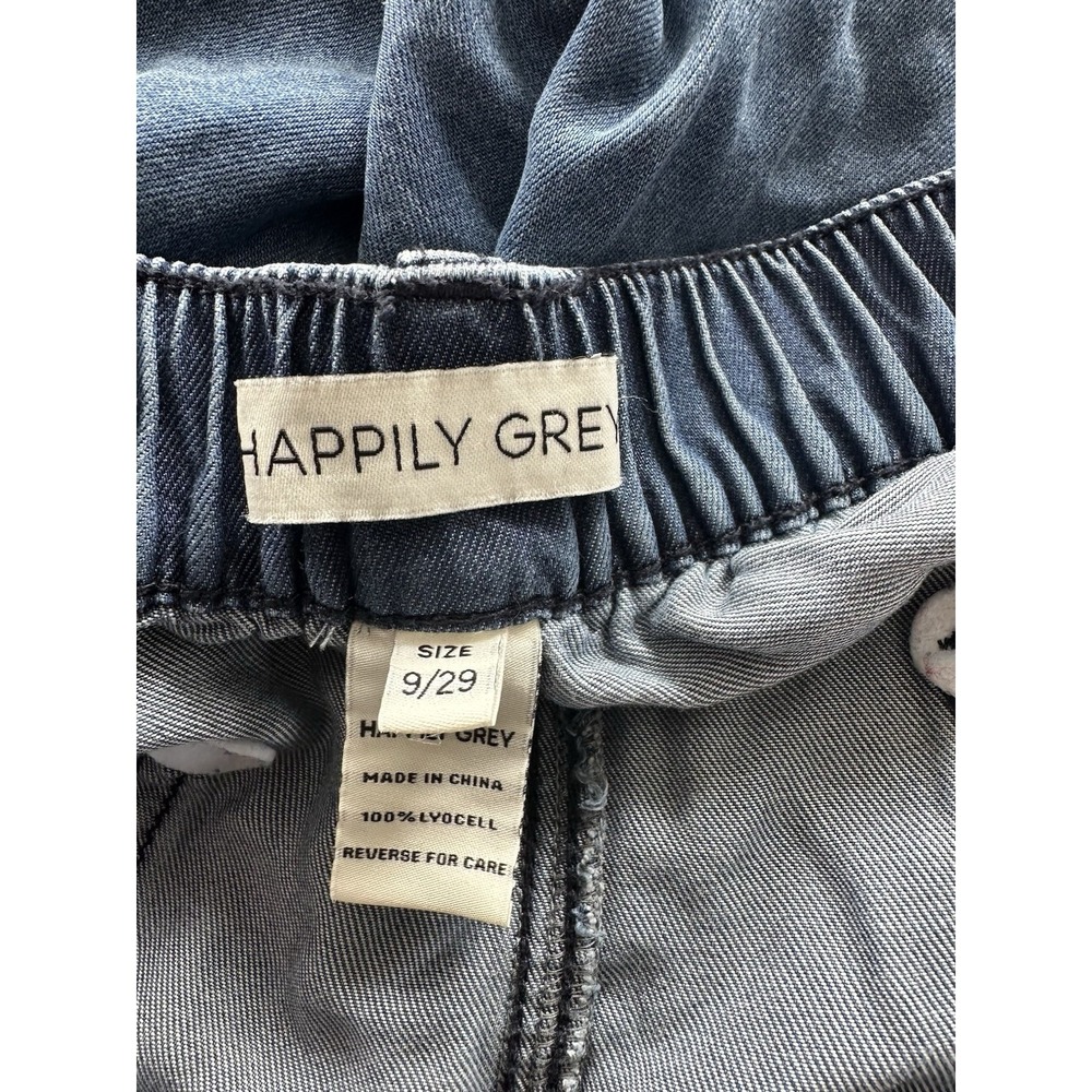 Happily Grey Women's/ Juniors Lyocell Cargo Pants Elastic Waist Size 9/29 - Picture 3 of 7